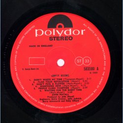 Empty Rooms - Original 1969 UK Poydor label 12-track LP - Incl. Insert