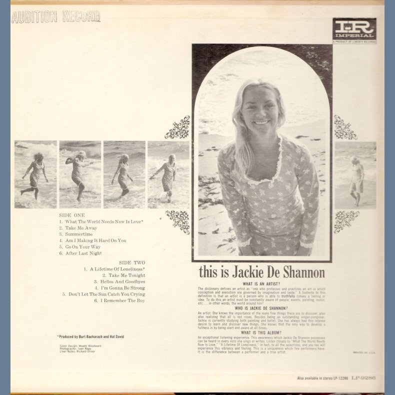This Is Jackie De Shannon - Original US White Label Audition Issue