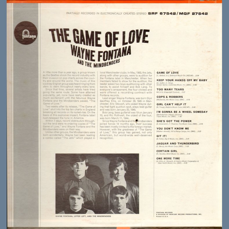 The Game Of Love - Original US Mono Issue