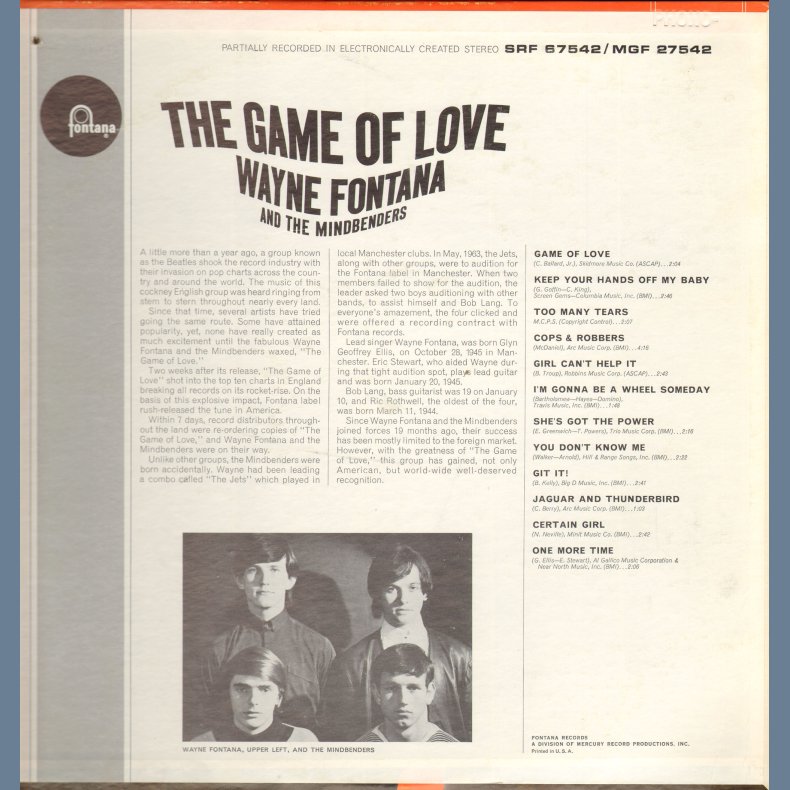 The Game Of Love - Original US Mono Pressing