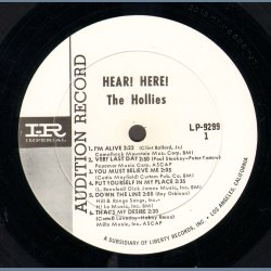 Hear! Here! - Original US White Label Audition Mono Issue