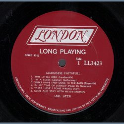 Marianne Faithfall - US Mono 2nd Issue/Plum Boxed Labels