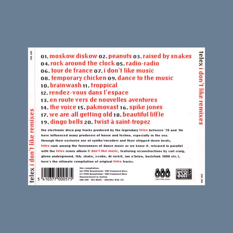 I Don't Like Remixes - Original Classics 78-86