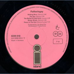 Fotheringay - Original 1971 German Island label 9-track LP