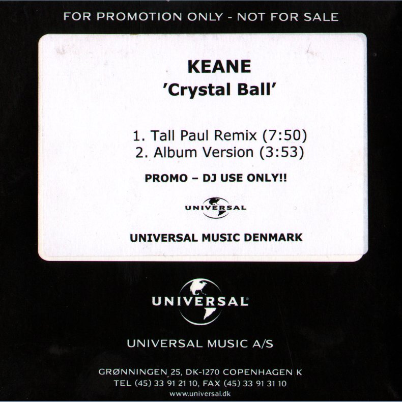 Crystal Ball - Promotion CD Acetate