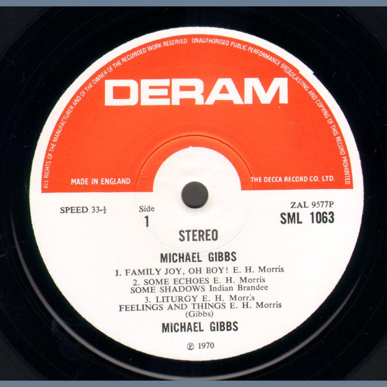 Michael Gibbs - Original UK Pressing