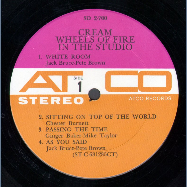 Wheels of Fire - Original US Isssue