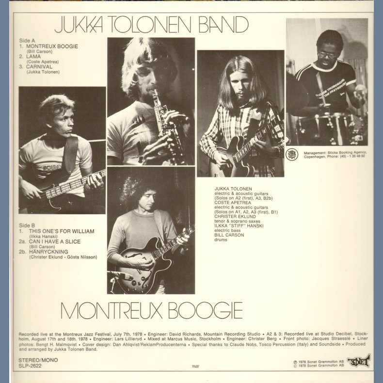 Montreux Boogie - Original Swedish Issue