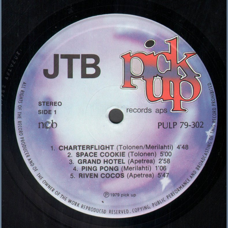 JTB - Original 1979 Swedish Pink Up label 9-track LP