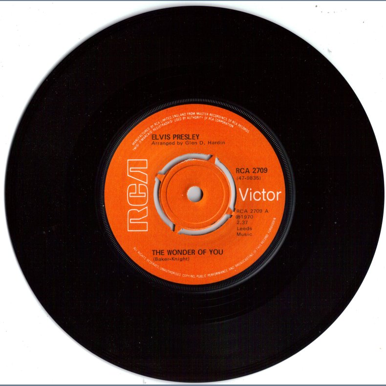 The Wonder Of You b/w Mama Liked The Roses