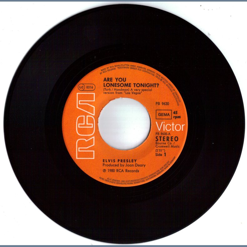 Are You Lonesome Tonight? b/w Beyound The Reef