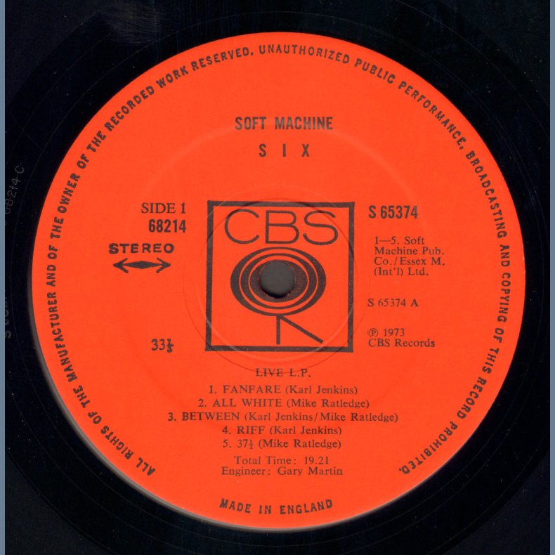 Six - Original UK Pressing