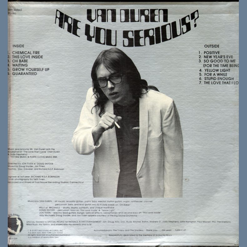 Are You Serious? - Original 1977 US 13-track Vinyl LP