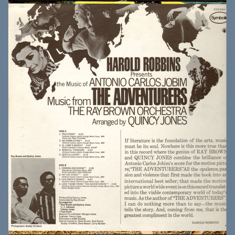 Harold Robbins Presents The Music Of Antonio Carlos Jobim: Music From "The Adventurers"