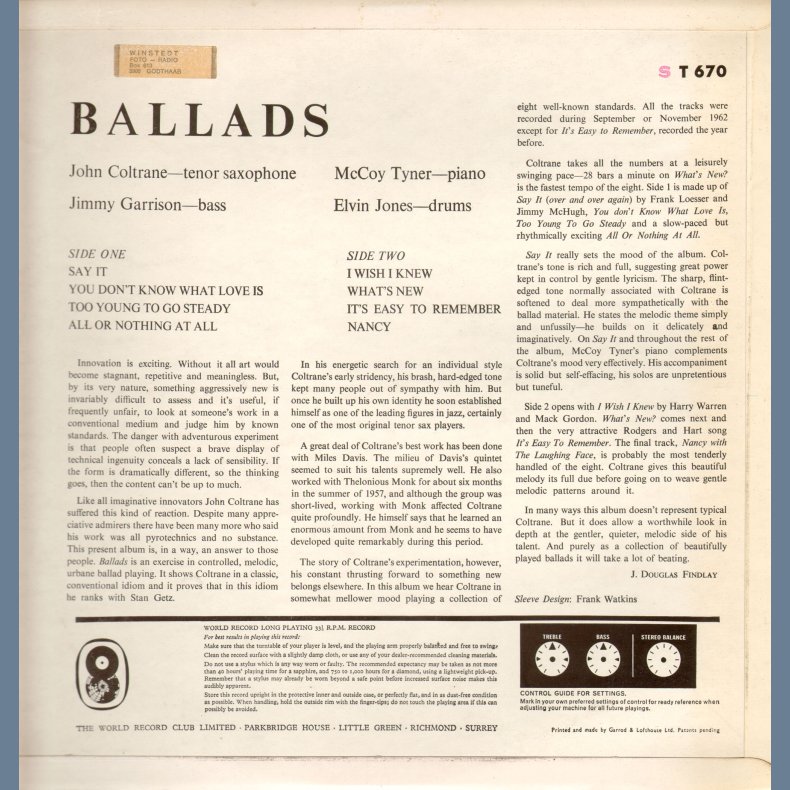 Ballads - UK Club Issue
