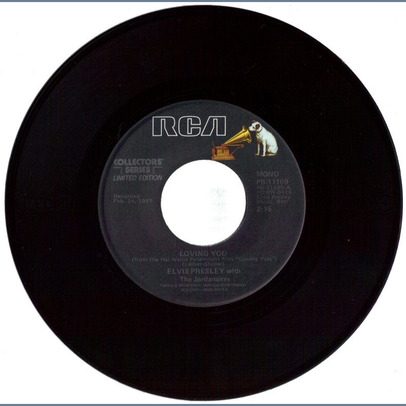 Loving You b/w (Let Me Be Your) Teddy Bear - US Collectors' Series