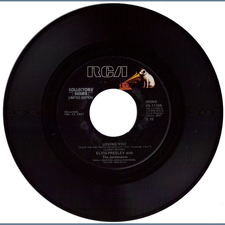 Loving You b/w (Let Me Be Your) Teddy Bear - US Collectors' Series