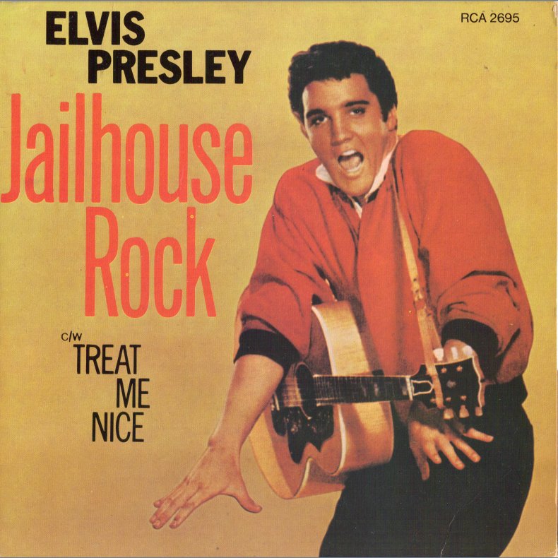 Jailhouse Rock b/w Treat Me Nice - Canadian 1970ies Issue