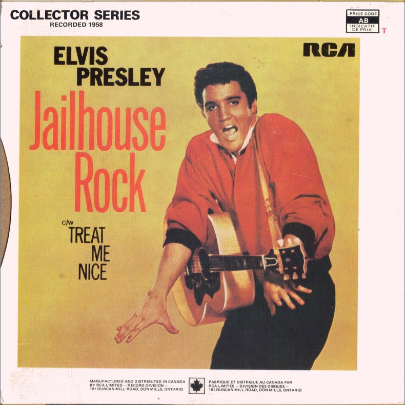 Jailhouse Rock b/w Treat Me Nice - Canadian 1970ies Issue