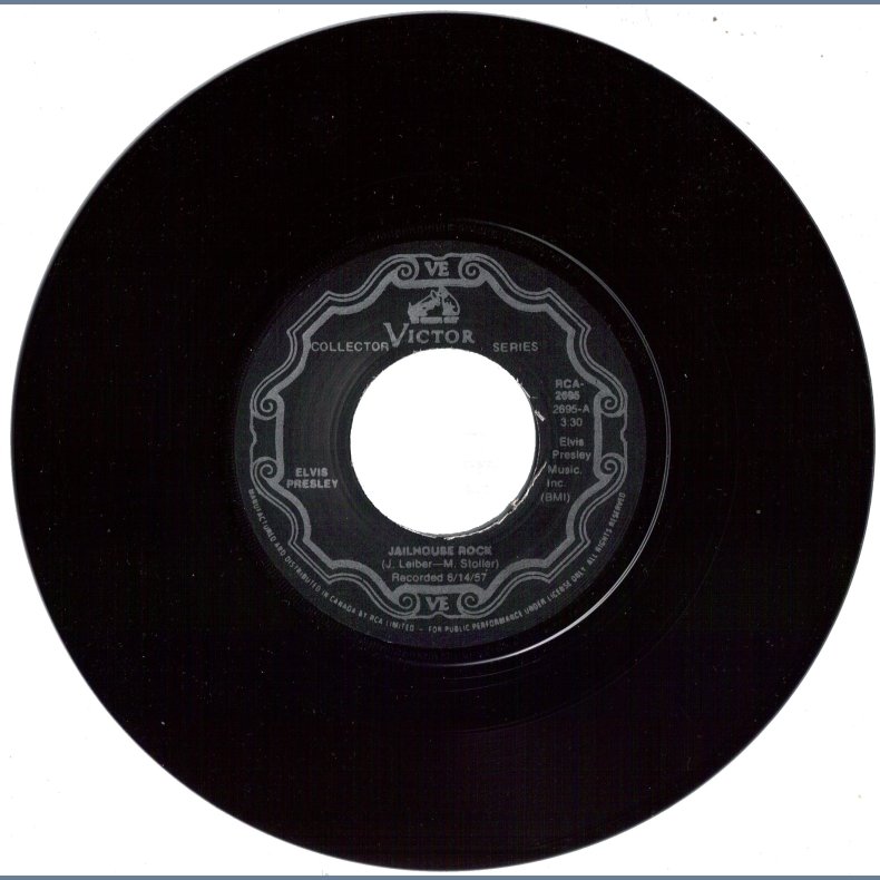 Jailhouse Rock b/w Treat Me Nice - Canadian 1970ies Issue