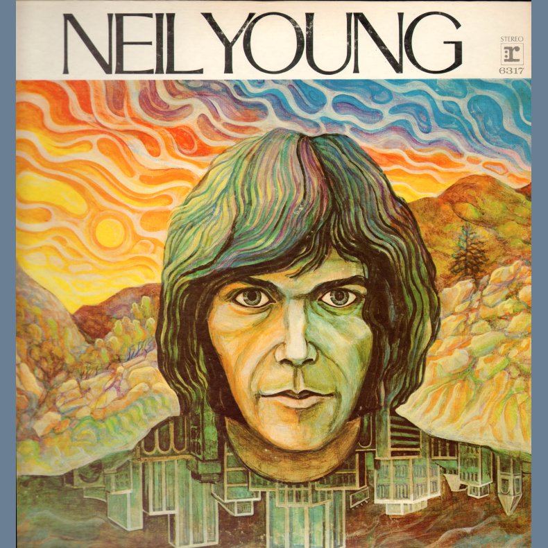 Neil Young - US 3rd Issue - Tan labels, RE1 matrix print