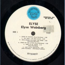Elyse - Original 1968 US White Label Promotional Issue 12-track LP