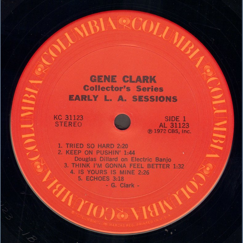 Collector's Series: Early LA Sessions - Original 1972 US Columbia label 10-track LP