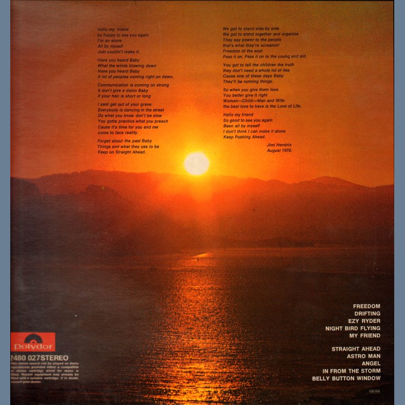 The Cry Of Love - Original 1970 Norwegian pressed 10-track LP