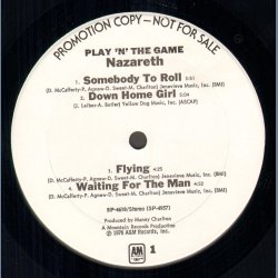 Play'n'The Game - Original US White Label promotional Issue