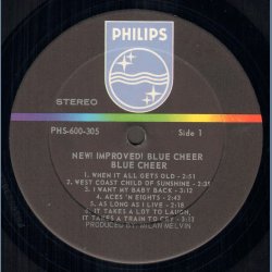 New! Improved! Blue Cheer - Original 1969 US Philips label 9-track LP