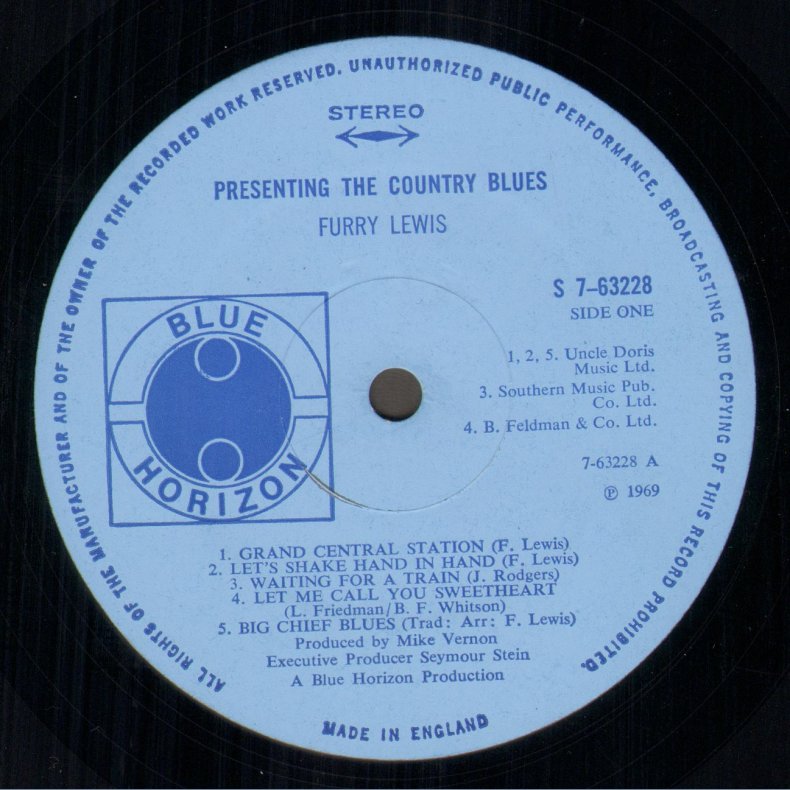Presenting The Country Blues - original UK pressing