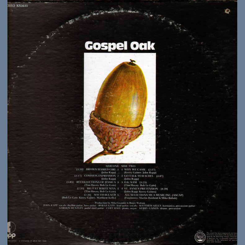 Gospel Oak - Original 1970 US UNI label 9-track LP