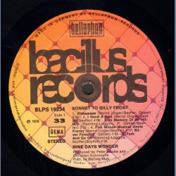 Sonnet To Billy Frost - Original German Issue