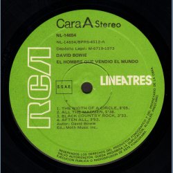 El Hombre Que Vendio El Mundo - 1983 Spanish RCA Lineatres label 11-track vinyl LP reissue