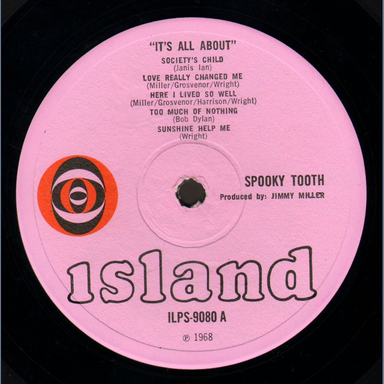 It's All About - Original UK 10-track Stereo LP - Pink 'Eye' Logo Labels 