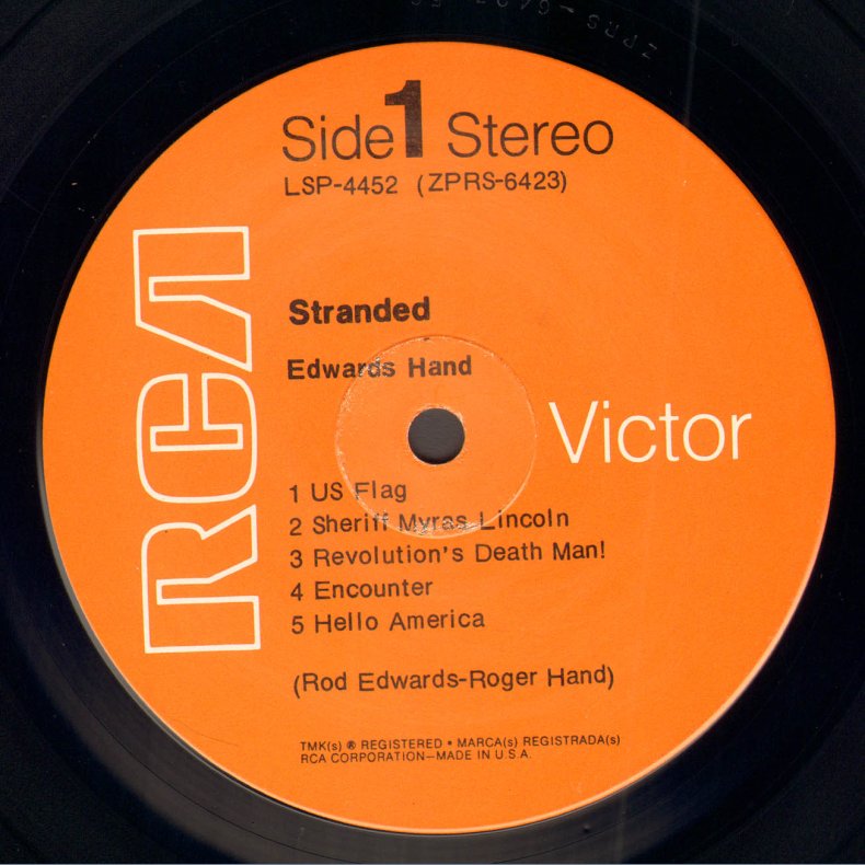 Stranded - Original 1970 US RCA Victor label 8-track LP