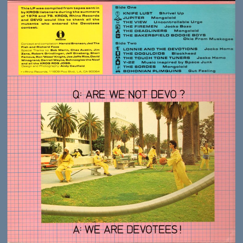 KROQ Devotees Album - Original US Issue