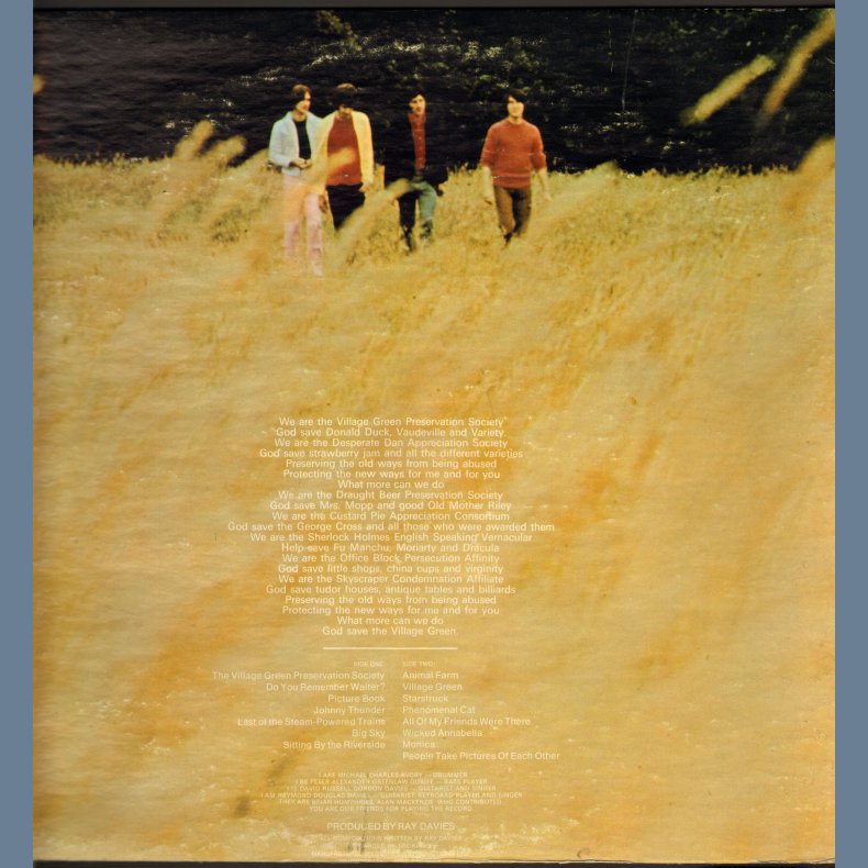 The Kinks Are The Village Green Preservation Act Society - Original US White Label promotional Issue