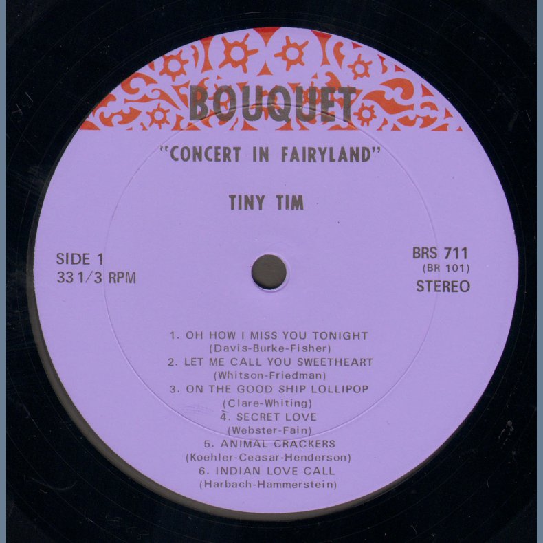 With Love And Kisses from Tiny Tim / Concert In Fairyland - Original US Issue