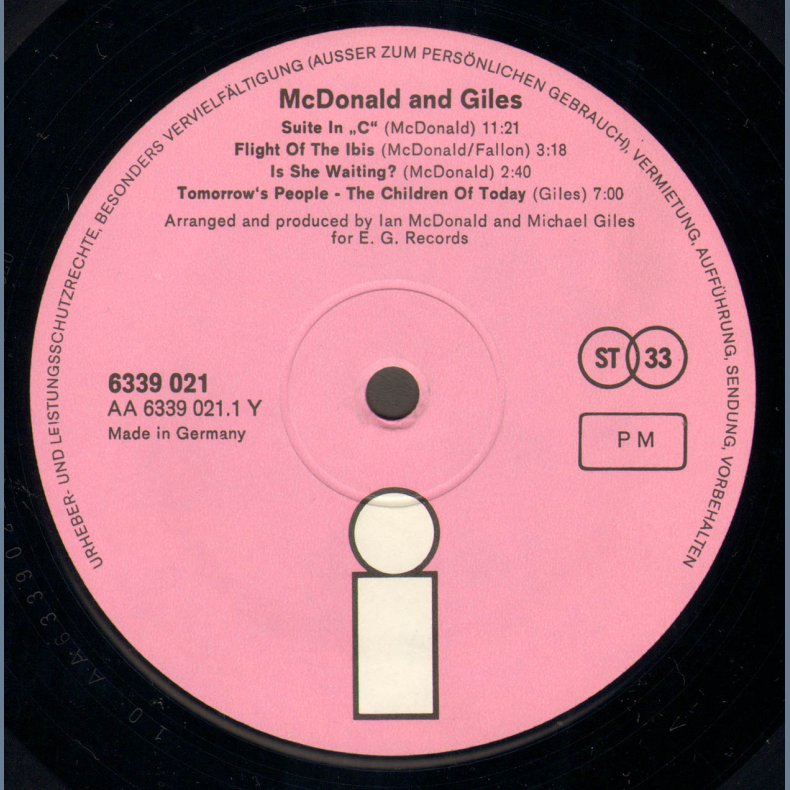 McDonald And Giles - Original German Issue