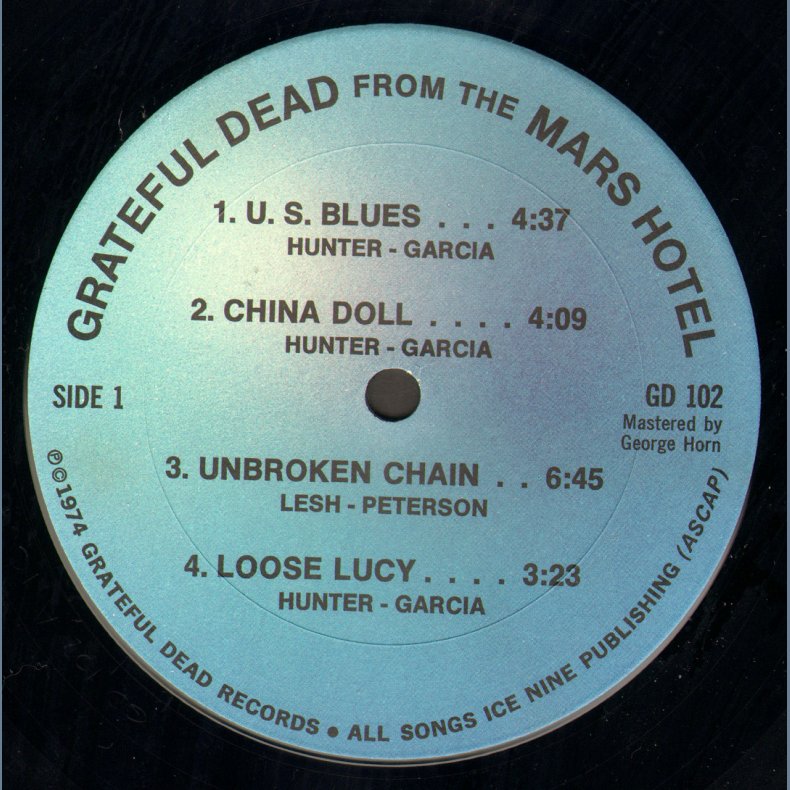 From The Mars Hotel - Original US Issue