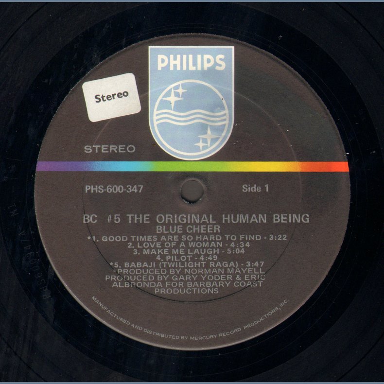 The Original Human Being - Original 1970 US Philips label 11-track LP
