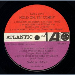 Hold On, I'm Coming - Original US Issue
