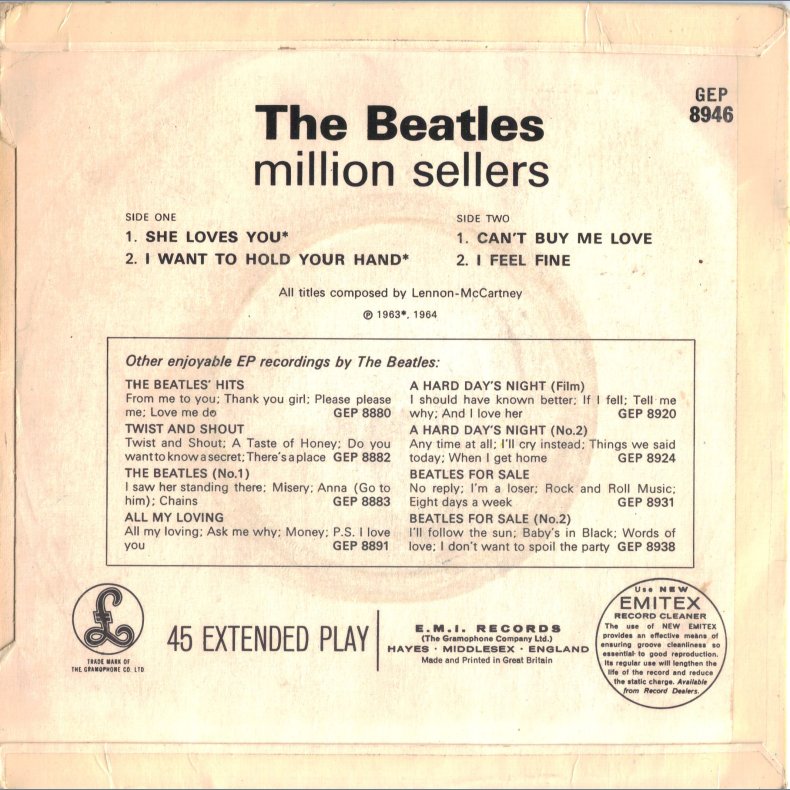 Beatles' Million Sellers