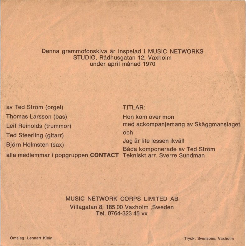 Jag &Auml;r Lite Lessen Ikv&auml;ll b/w Hon Kom &Ouml;ver Mon