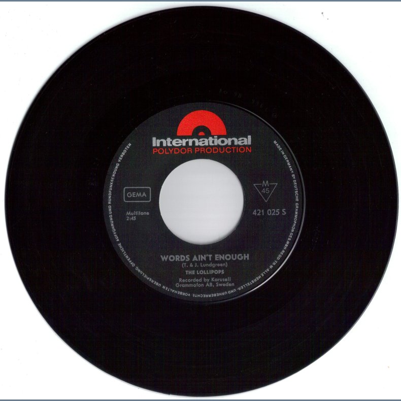 Words Ain't Enough b/w Who Cares About Me