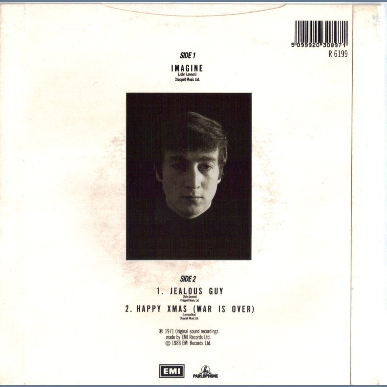 Imagine b/w Jealous Guy - Bonus Track: Happy Xmas (War Is Over)