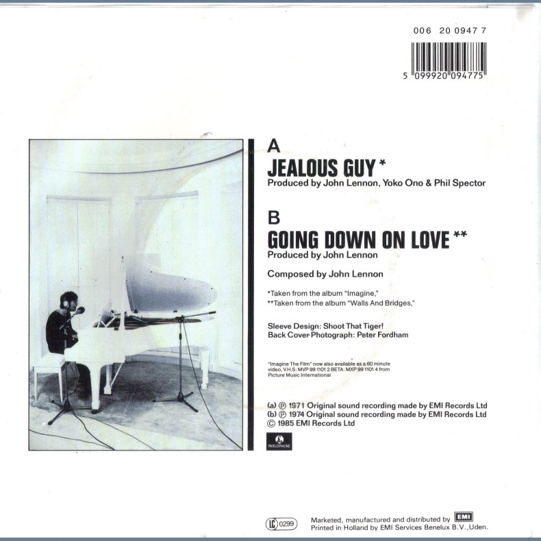 Jealous Guy b/w Goind Down On Love