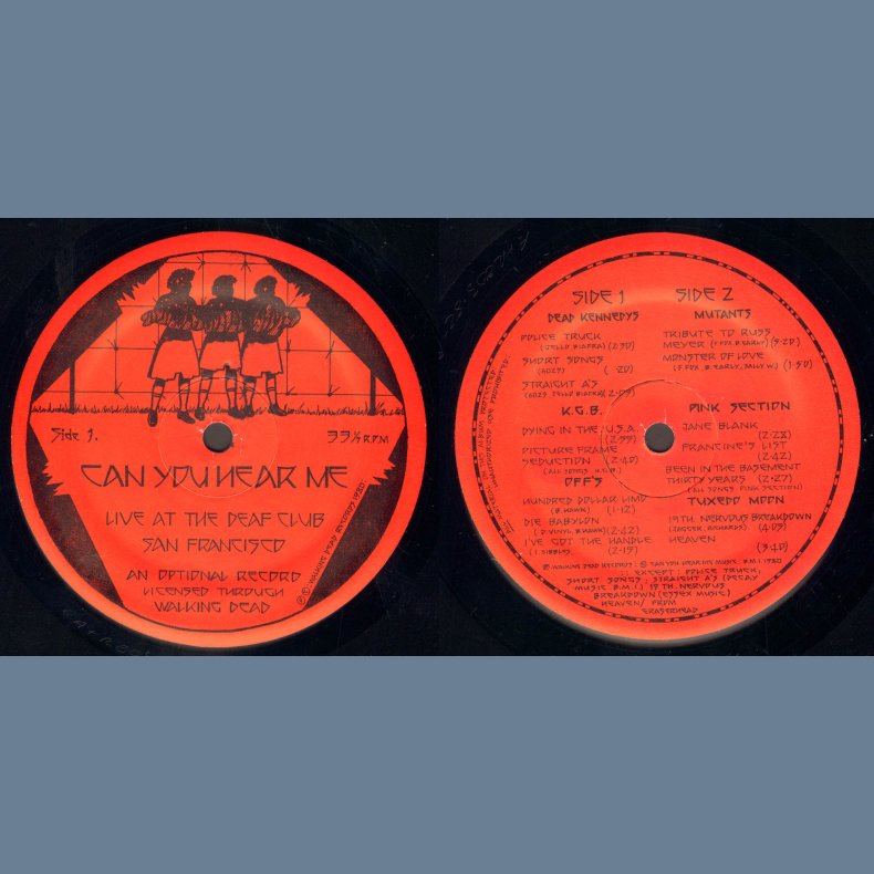 Can You Hear Me? - Music from The Deaf Club - Original US Issue