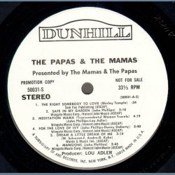 The Papas and the Mamas - Original US Promotional Copy